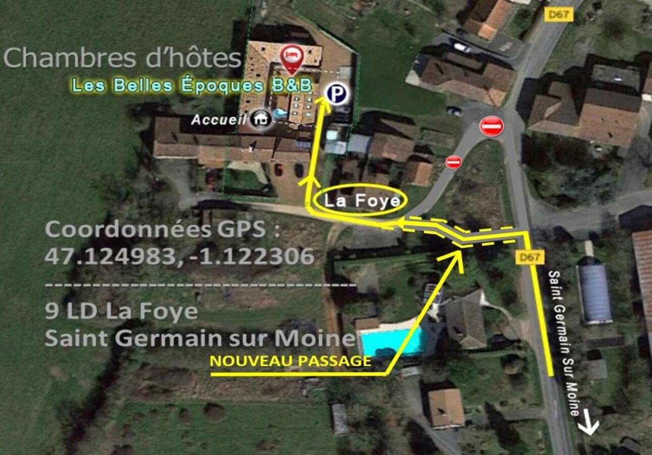 Les Belles Epoques B&B - Piscine - Terrasses - Brumisateurs - Proche Puy Du Fou Saint-Germain-sur-Moine エクステリア 写真